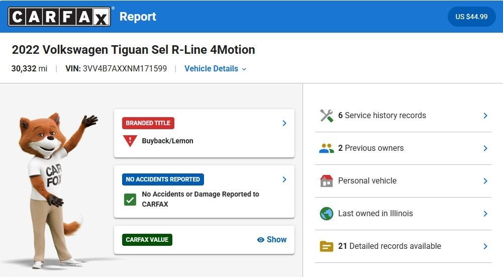 2022 Volkswagen Tiguan 2.0T SEL R-Line