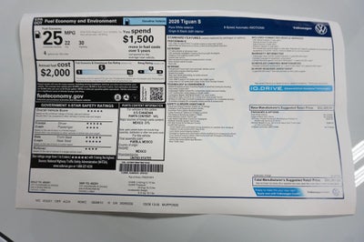 2026 Volkswagen Tiguan 2.0T S