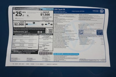 2026 Volkswagen Tiguan 2.0T SE