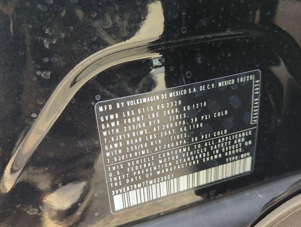 2026 Volkswagen Tiguan 2.0T SE