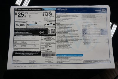 2026 Volkswagen Tiguan 2.0T SE