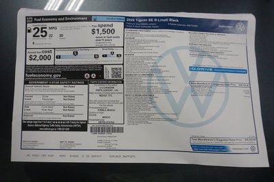 2026 Volkswagen Tiguan SE R-Line Black