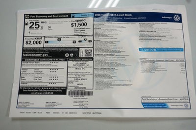 2026 Volkswagen Tiguan 2.0T SE R-Line Black