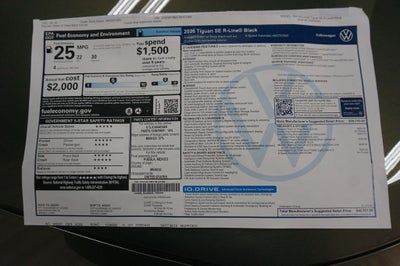 2026 Volkswagen Tiguan 2.0T SE R-Line Black