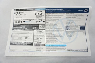 2026 Volkswagen Tiguan 2.0T SE R-Line Black