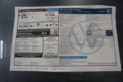 2026 Volkswagen Tiguan 2.0T SE R-Line Black