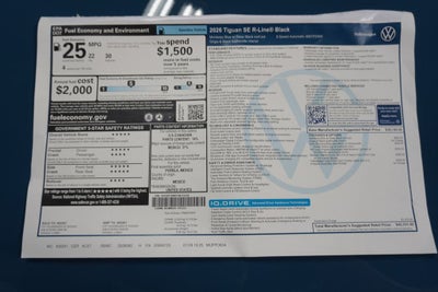 2026 Volkswagen Tiguan 2.0T SE R-Line Black