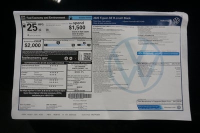 2026 Volkswagen Tiguan 2.0T SE R-Line Black