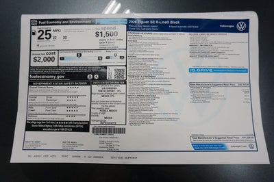 2026 Volkswagen Tiguan 2.0T SE R-Line Black