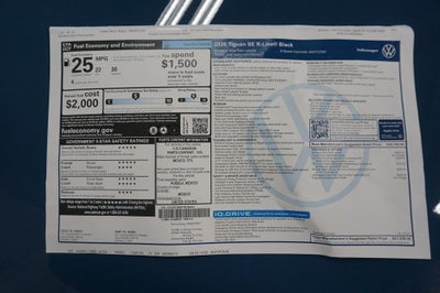 2026 Volkswagen Tiguan 2.0T SE R-Line Black