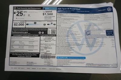 2026 Volkswagen Tiguan 2.0T SE R-Line Black