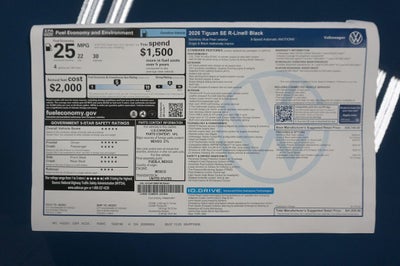 2026 Volkswagen Tiguan 2.0T SE R-Line Black