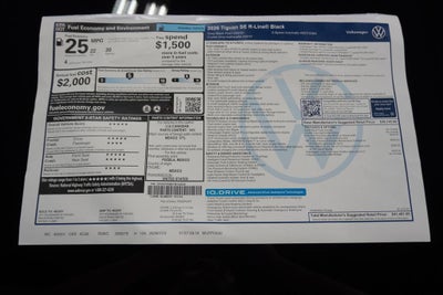 2026 Volkswagen Tiguan 2.0T SE R-Line Black