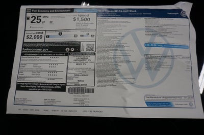 2026 Volkswagen Tiguan 2.0T SE R-Line Black