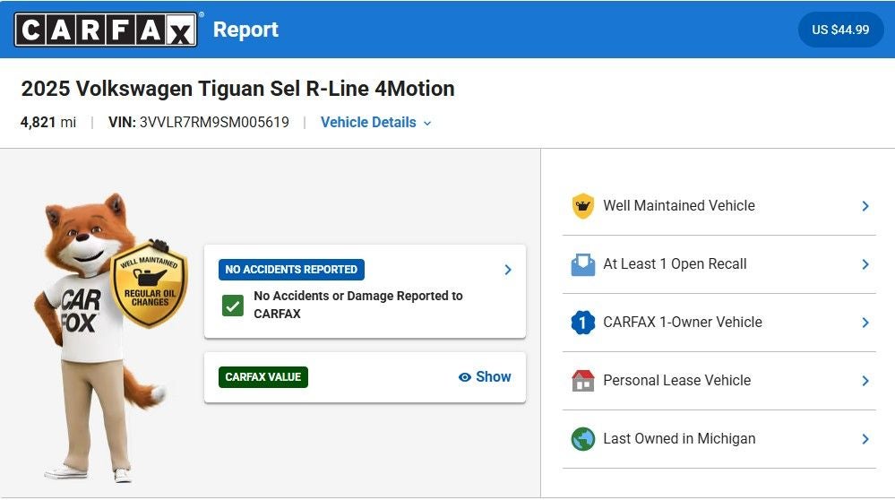 2025 Volkswagen Tiguan 2.0T SEL R-Line