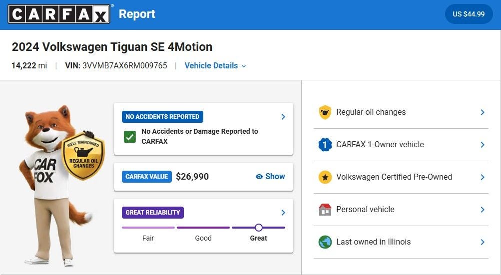 2024 Volkswagen Tiguan 2.0T SE