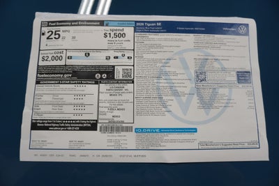 2026 Volkswagen Tiguan 2.0T SE