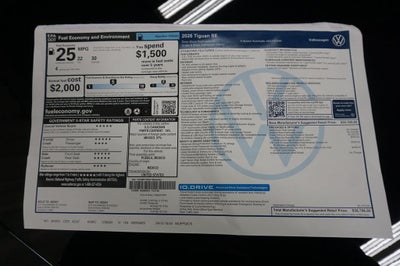 2026 Volkswagen Tiguan 2.0T SE
