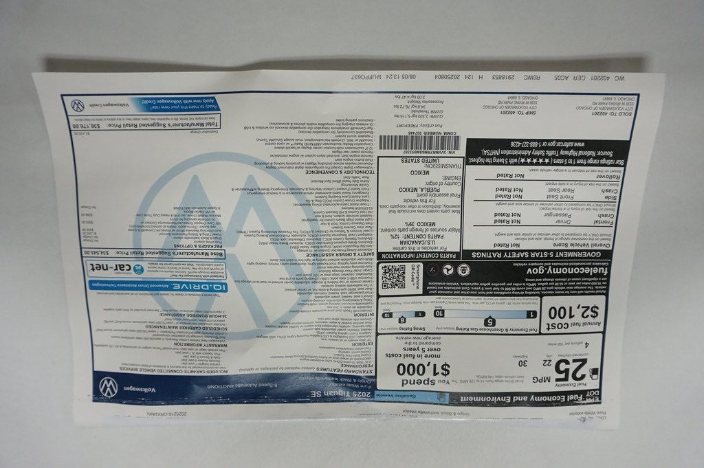 2025 Volkswagen Tiguan 2.0T SE