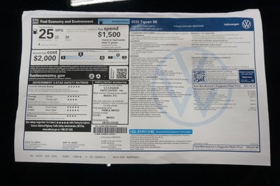 2026 Volkswagen Tiguan 2.0T SE