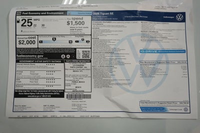 2026 Volkswagen Tiguan 2.0T SE