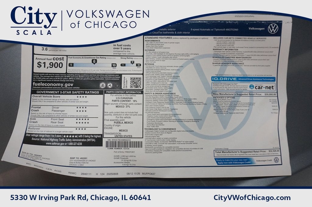 2025 Volkswagen Taos 1.5T SE