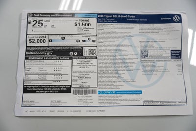 2026 Volkswagen Tiguan 2.0T SEL R-Line Turbo