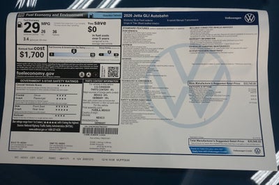 2026 Volkswagen Jetta GLI 2.0T Autobahn