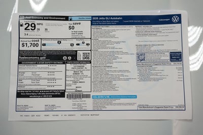 2026 Volkswagen Jetta GLI 2.0T Autobahn