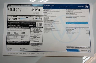 2026 Volkswagen Jetta 1.5T S