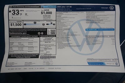 2026 Volkswagen Jetta 1.5T SE