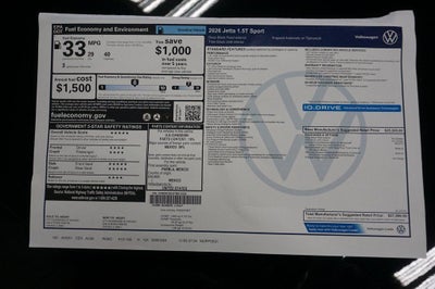2026 Volkswagen Jetta 1.5T Sport