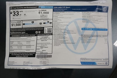 2026 Volkswagen Jetta 1.5T Sport