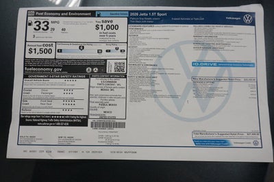 2026 Volkswagen Jetta 1.5T Sport