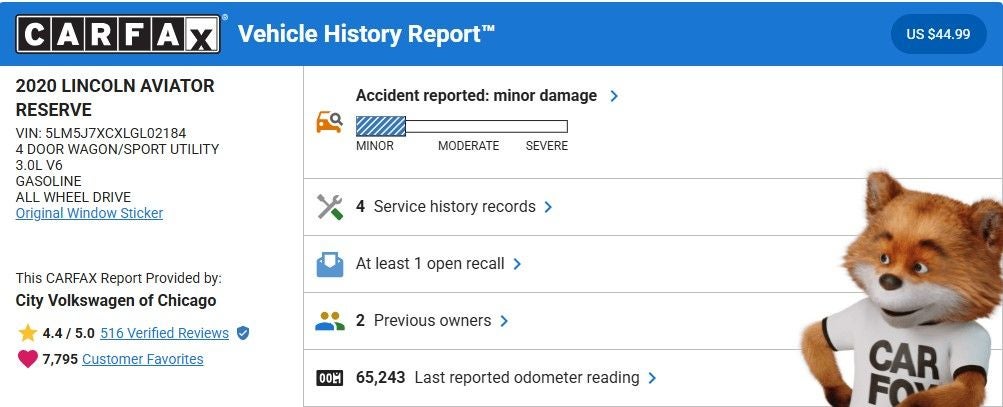 2020 Lincoln Aviator Reserve