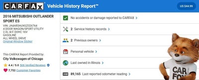 2016 Mitsubishi Outlander Sport 2.0 ES