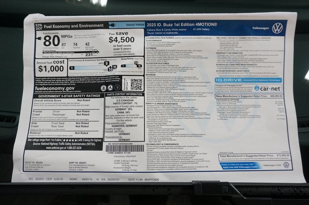 2025 Volkswagen ID. Buzz 1st Edition