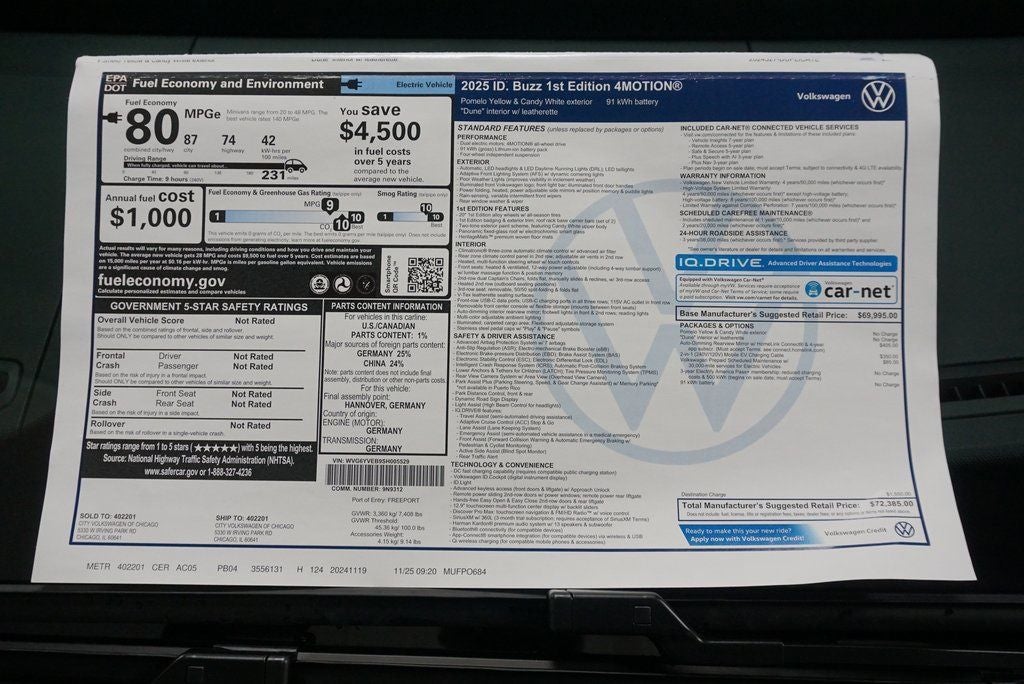 2025 Volkswagen ID. Buzz 1st Edition