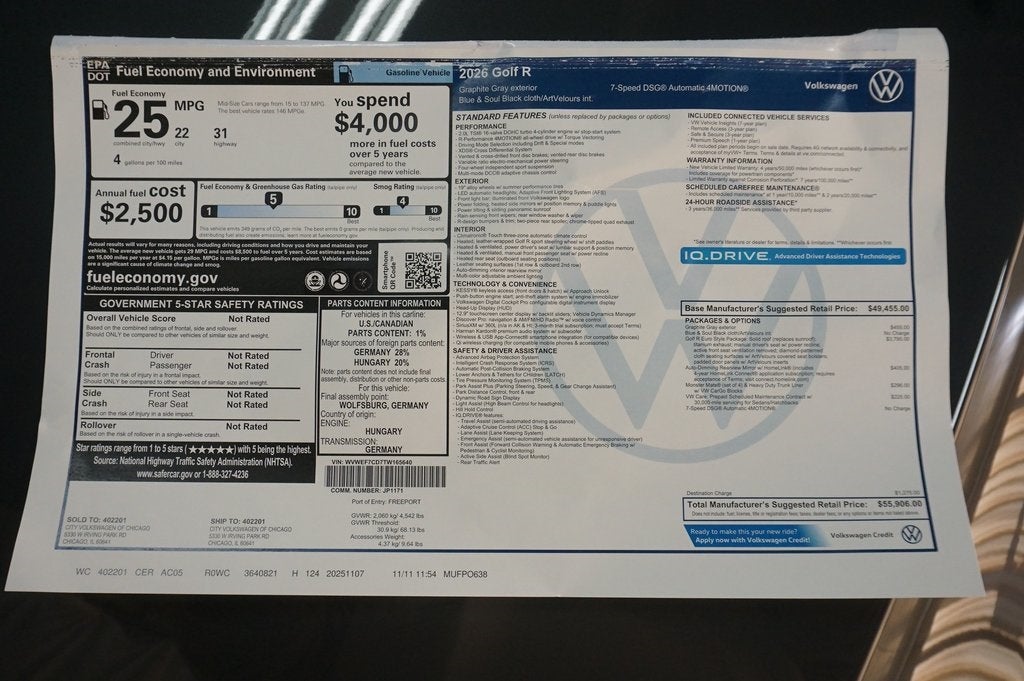 2026 Volkswagen Golf R 2.0T