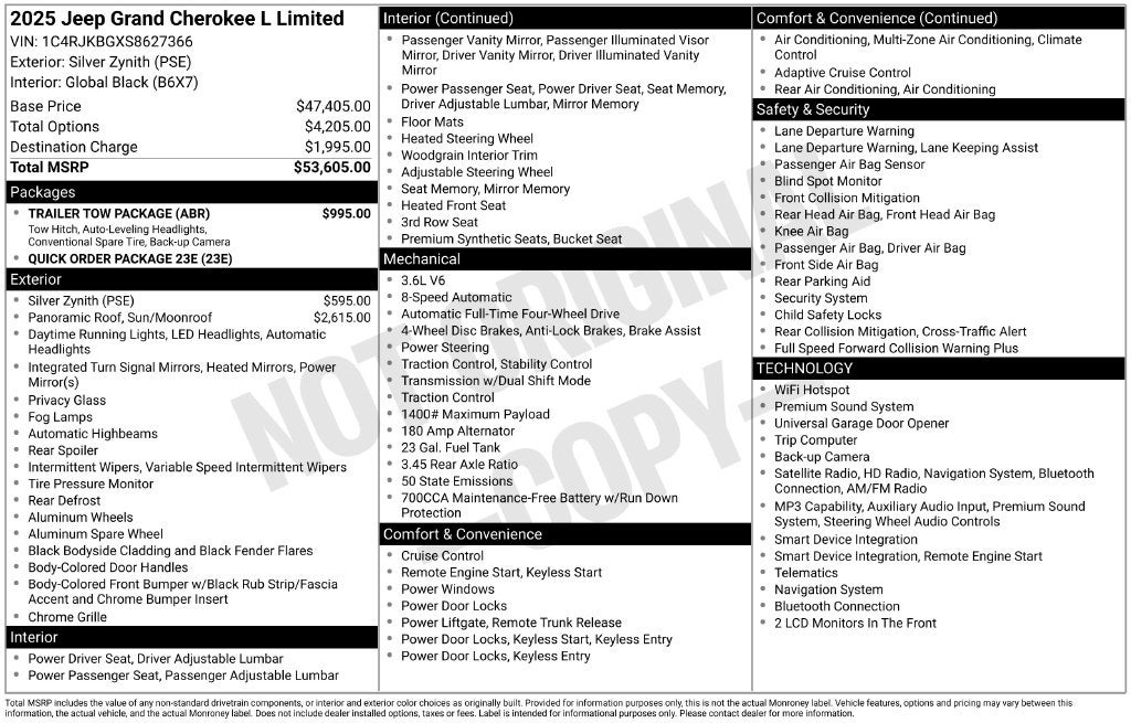 2025 Jeep Grand Cherokee L Limited