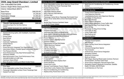 2026 Jeep Grand Cherokee L Limited