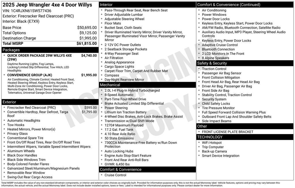 2025 Jeep Wrangler Willys 4xe