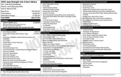 2025 Jeep Wrangler Sahara 4xe