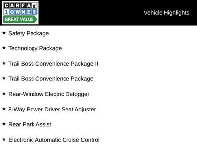 2024 Chevrolet Colorado Trail Boss Technology/Safety/Convenience Packages
