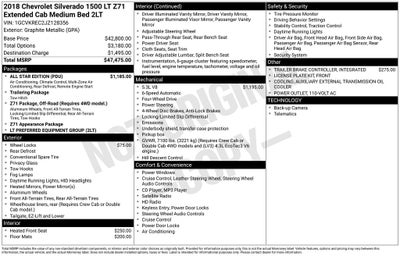 2018 Chevrolet Silverado 1500 LT LT2
