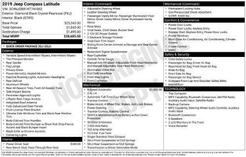 2019 Jeep Compass Latitude