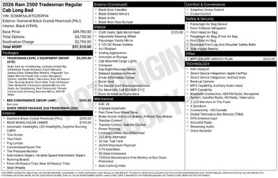 2026 RAM 2500 Tradesman